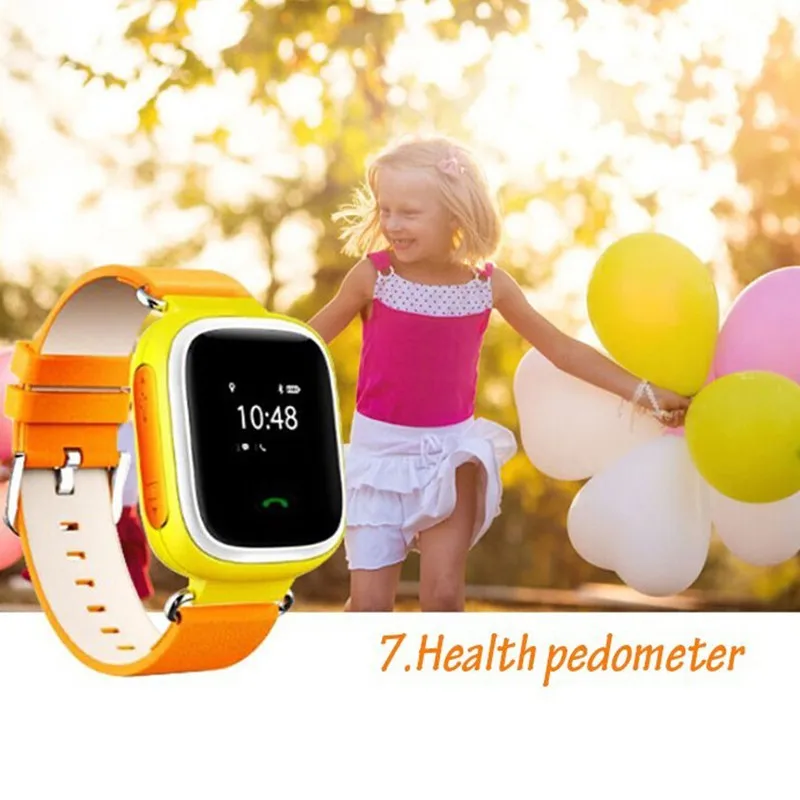 Kid SOS Smart Watch Wristwatch GPS Call Location Finder Locator Device Tracker for Kid Safe Anti
