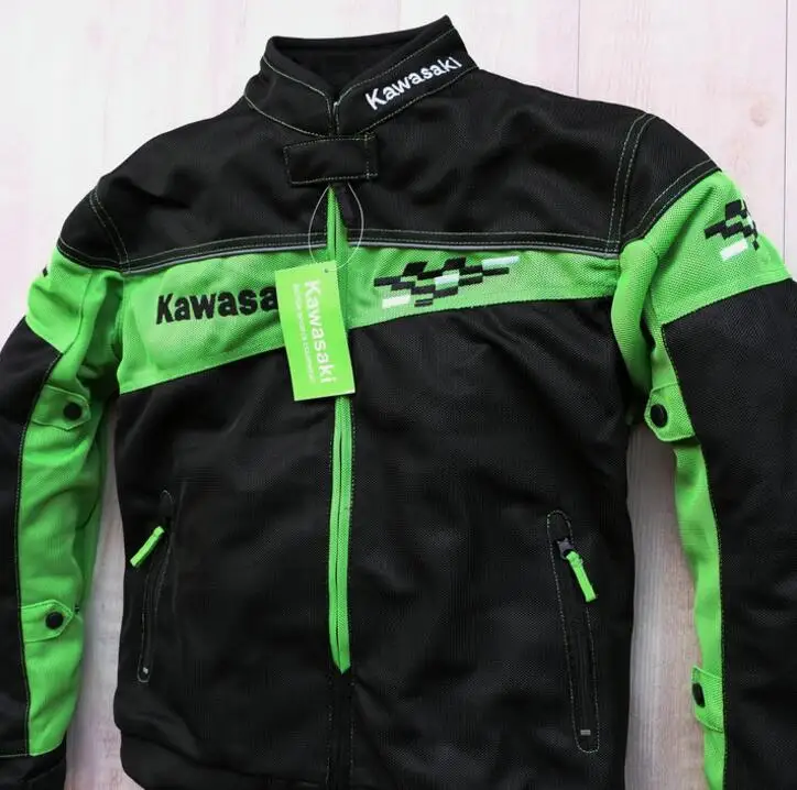 Новая мотоциклетная куртка Kawasaki на весну и лето года, дышащая сетчатая локомотивная куртка для вождения