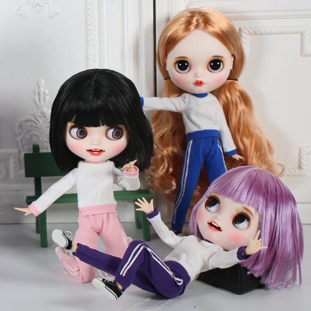 ICY Nude Blyth кукла открытый рот с зубами резные губы матовые лица суставы тела сонные глаза 1/6 bjd, licca, jerryberry, pullip