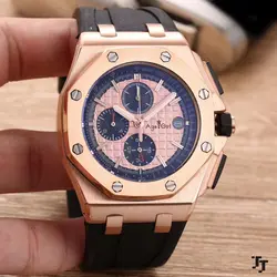 Элитный бренд Новый хронограф мужские часы секундомер Леброн Джеймс часы с сапфирами розовое золото белого и синего цвета черный