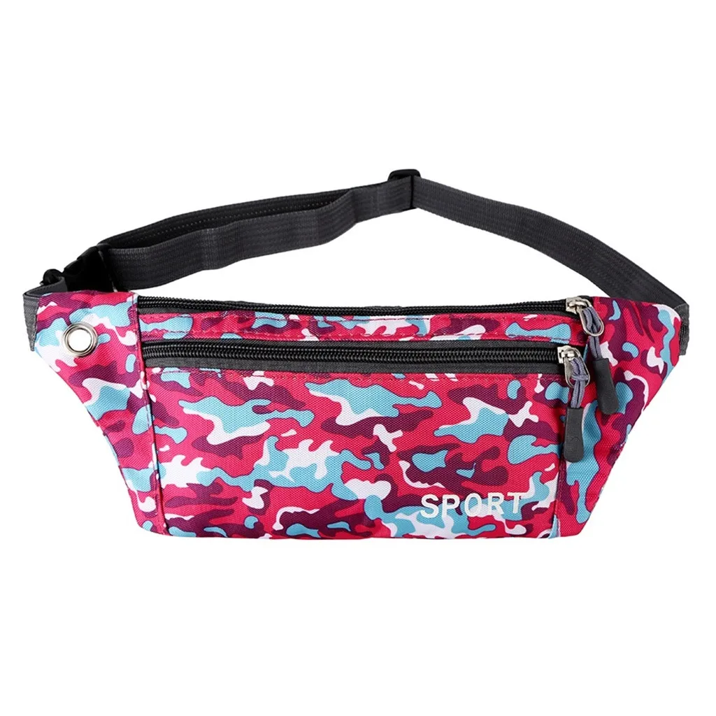 

Unisex Outdoor Camouflage Fanny Pack Travel Bum Bag Money Waist Belt Walking Holiday Pouch Ladies Casual Waterproof Chest Pack P