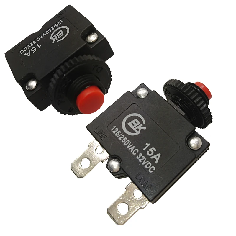 10pcs 2pin 15A overload protection switch over current protector