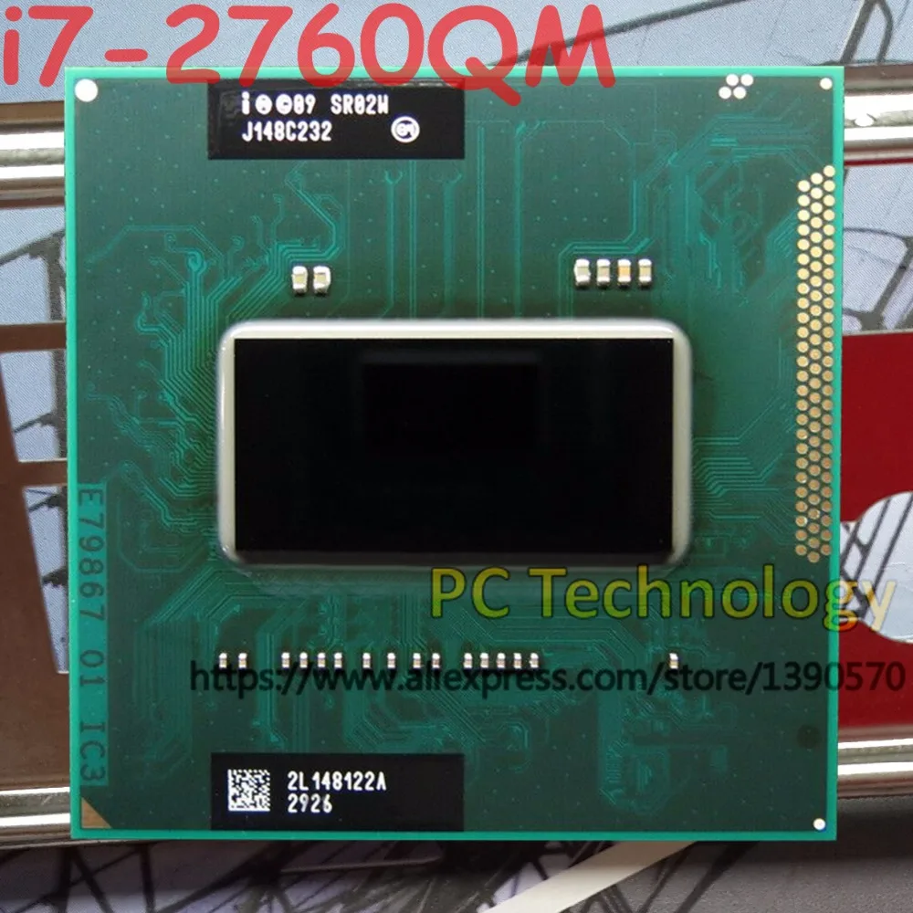 Процессор Intel Core i7-2760QM SR02W процессор i7 2760QM 2,40 ГГц L3 = 6 м четырехъядерный процессор в течение 1 дня