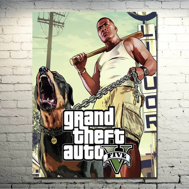 Aliexpress Com Comprar Grand Theft Auto V Video Juego Gta 5 Arte
