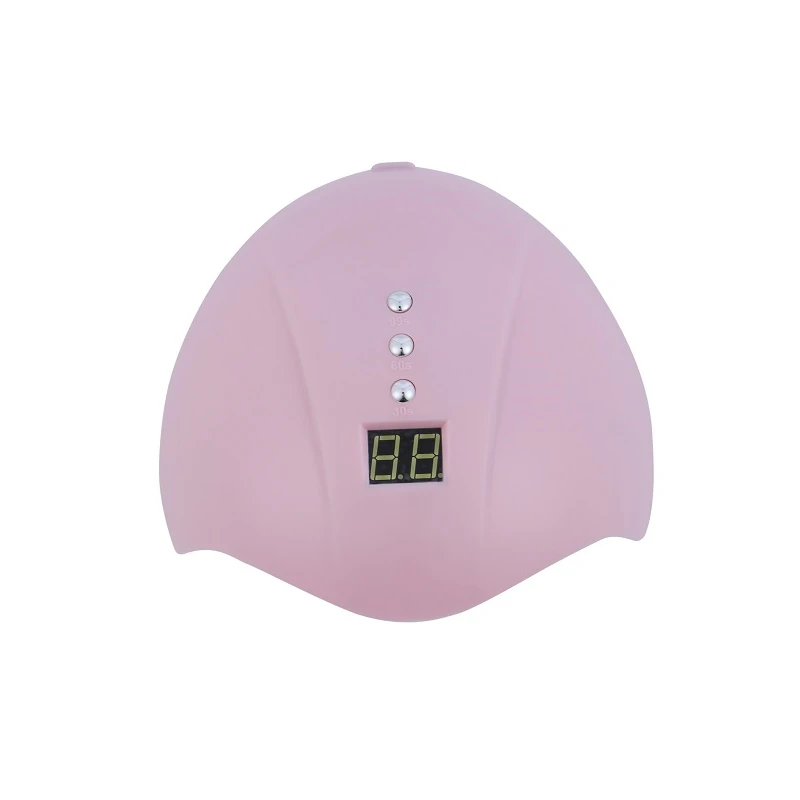 Новое поступление Mini-5B портативный 36 Вт Светодиодный УФ-лампа Сушилка для ногтей 12 Светодиодный s для всех гель-отверждения ногтей 30 S/60 S/99 S Установка таймера ЖК-дисплей - Цвет: Pink