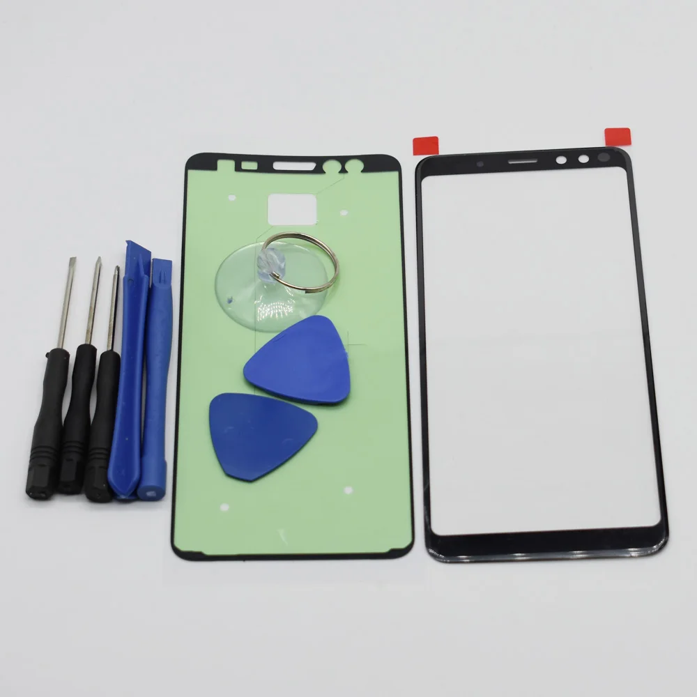 

Original new for Samsung Galaxy A8 2018 A530 A530F LCD Touch Screen Front Glass Outer Panel Black color