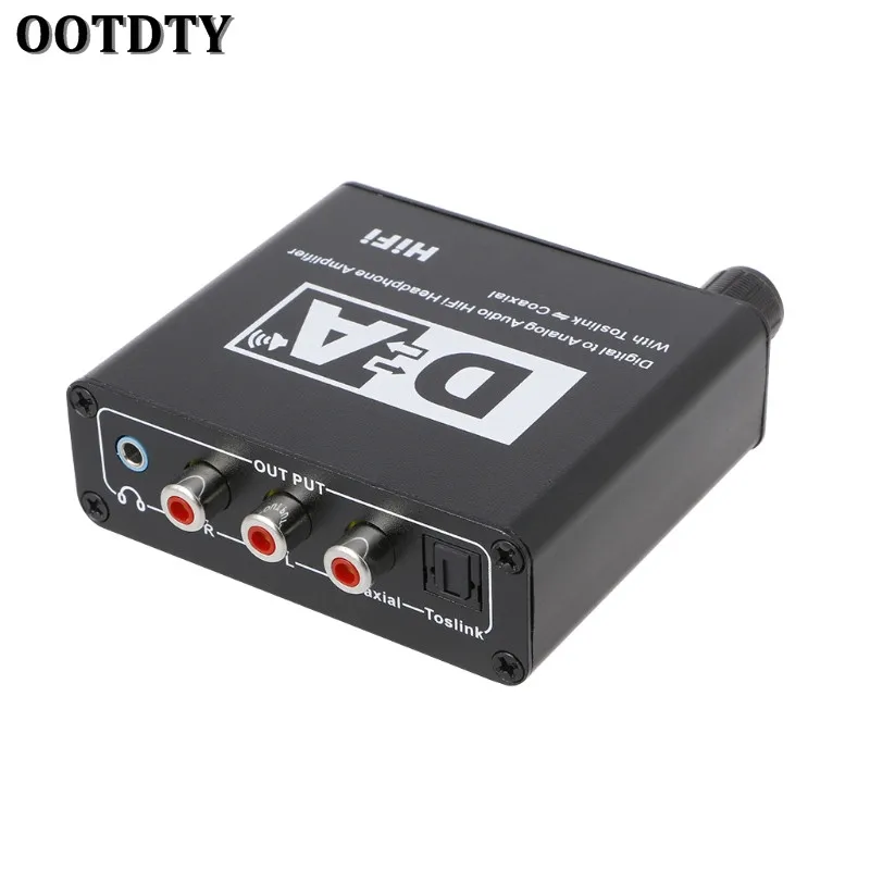 OOTDTY Digital To Analog Audio HiFi Headphone Amplifier Toslink Coaxial Mutual Convert OOTDTY Digital To Analog Audio HiFi Headphone Amplifier Toslink Coaxial Mutual Convert