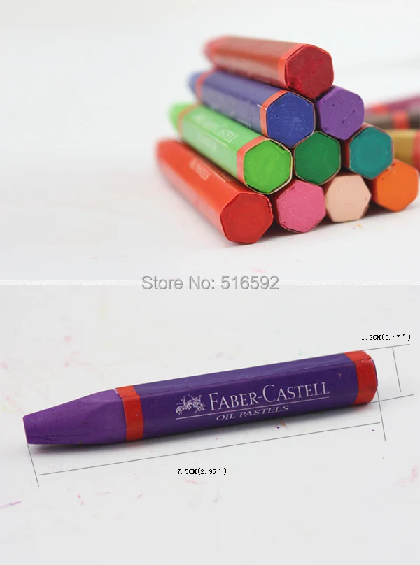 Faber-castell 24 цвета масляная пастель для детей и профессиональная живопись, гладкие и насыщенные цвета, экологически чистые художественные пастели