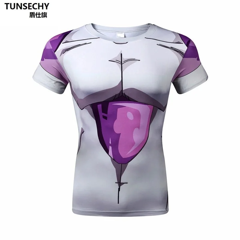 2017 الرجال الموضة الجديدة غوكو دراغون 3d الطباعة تشيرتس عارضة كم قصير تأثيري t-shirt ضغط ياقة [بولما النساء الصورة