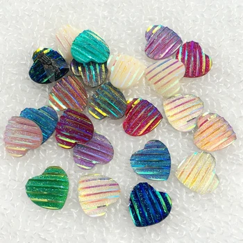 

Mixed color 300pcs 12mm Heart Resin Rhinestone Crystal Flat Back Stone for Wedding Decoration Scrapbooking crafts buttons.S93A*5