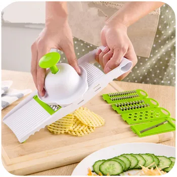 

Stainless Steel Blades Vegetable Cutter Potato Slicer Carrot Grater with 4 blades kitchen Fruit & Vegetable Tool