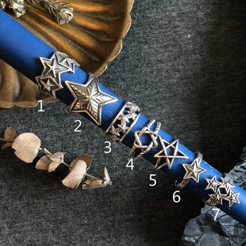 

Star Knuckle Ring Real 925 Silver Anillos Jewelry Vintage Minimalism Joyas Haut Femme Bague Femme Aneis Punk Rings for Women
