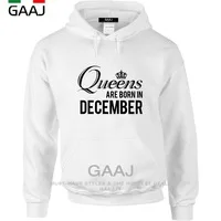 Women hoodies Pullovers Print Letter Queens Are Born In December Sweatshirts Casual Jacket Brand Clothes Loose Hoodie Plus Size
