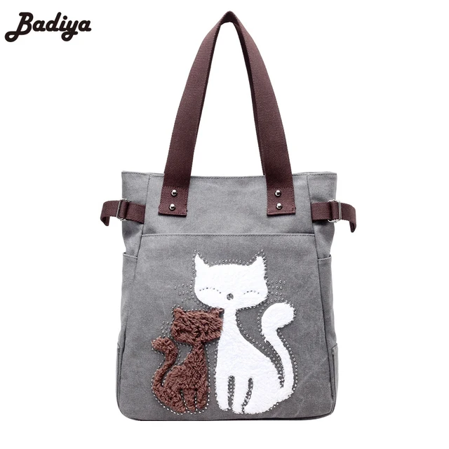 New Casual Tote Bags Canvas Little Cats Pattern S Gifts Shoulder New Casual Tote Bags Canvas Little Cats Pattern S Gifts Shoulder Handbags Women Purses For Ping