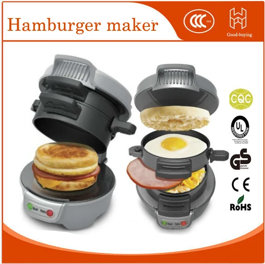 Beach Breakfast Sandwich Maker machine 220V 700w burger cook bacon electric bun hamburger maker