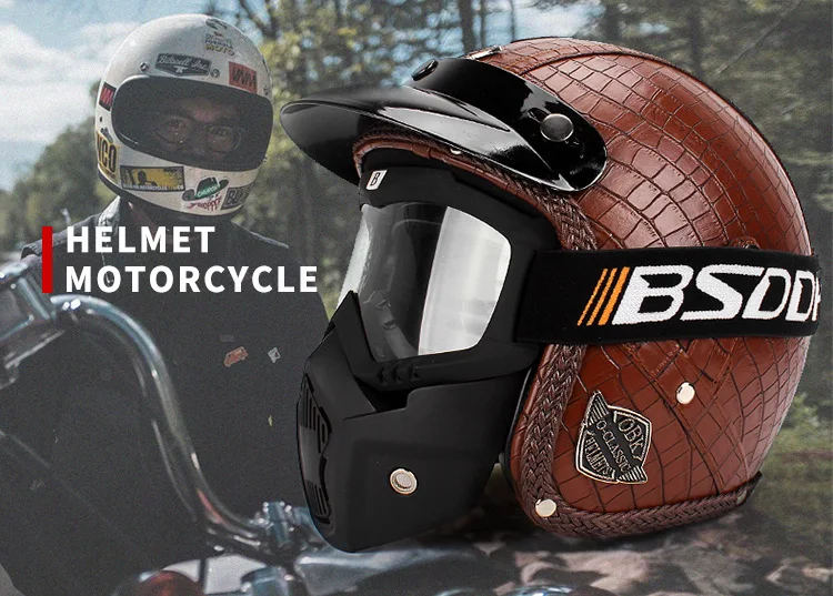 

Motorcycle helmets Retro helmets Personality Harley helmets Motorcycle helmets Half helmets Men and women face masks