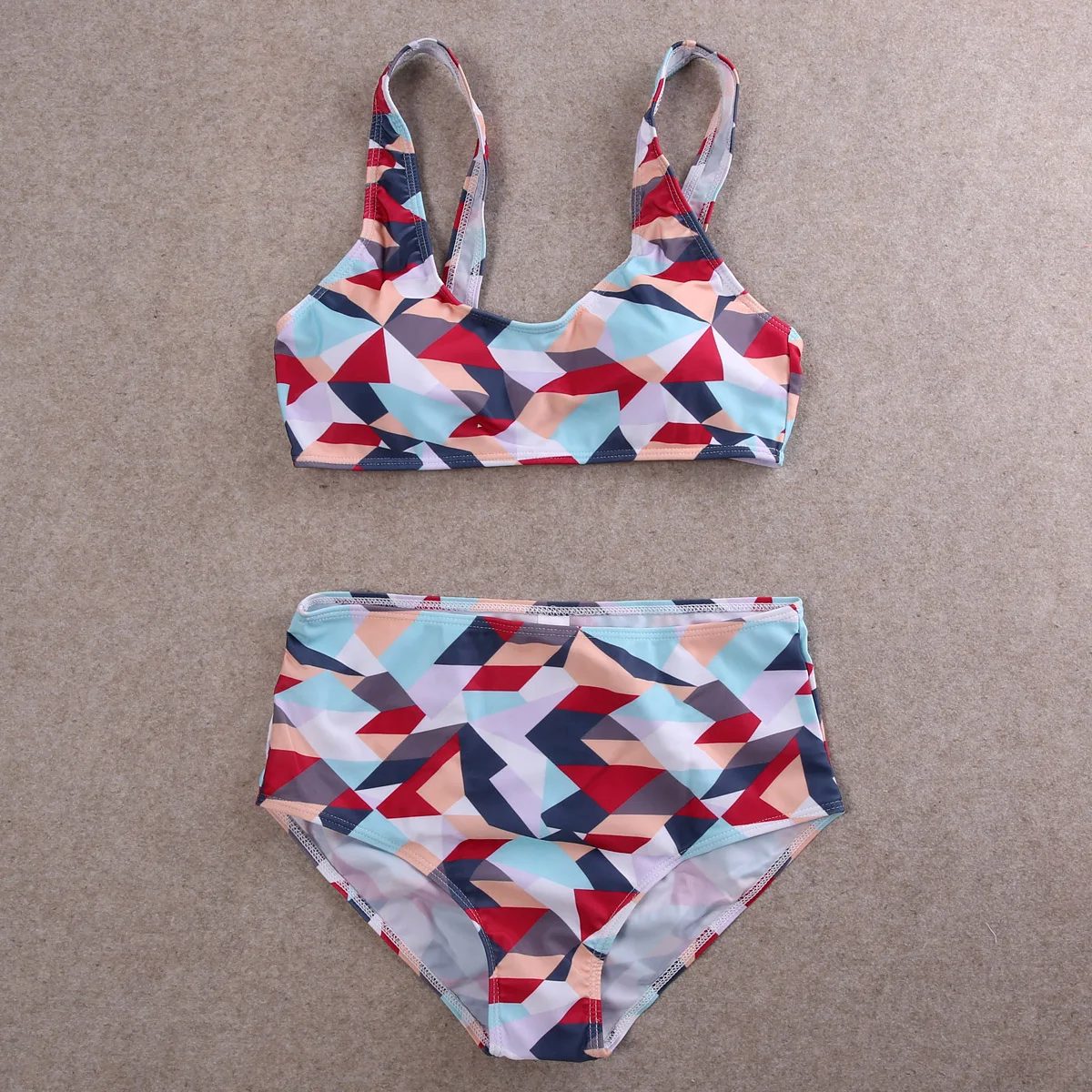 Купальник женский бикини с красочным принтом и пуш апом|beachwear sale|beachwear womenbeachwear