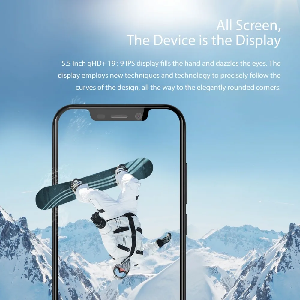 Blackview A30 3G Dual Sim Smartphone 5.5 Inch Android 8.1 19:9 Full Screen Face ID Mobile Phone 2+16 Quad Core Cellphone 2500mAh