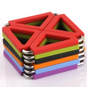 

Free Shipping 80Pcs/Lot Stainless Steel&Silicone insulation Square Can open up Pot Pad For Kitchen