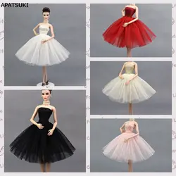 5 шт./лот модные балетное платье для куклы Барби Вечерние платья Vestido Одежда для Барби Куклы 1/6 BJD куклы Интимные аксессуары