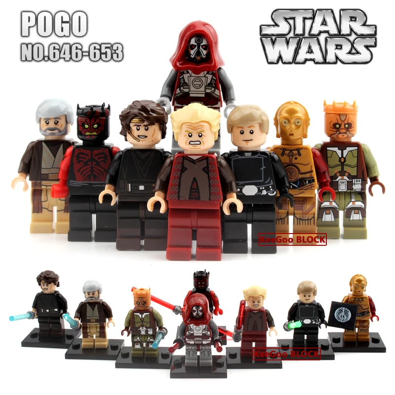 

8pcs/lot Star Wars Clone Troopers Figures Buliding Blocks Minifigures Model Toys Bricks Kids  Compatible With Legoes Xmas Gifts