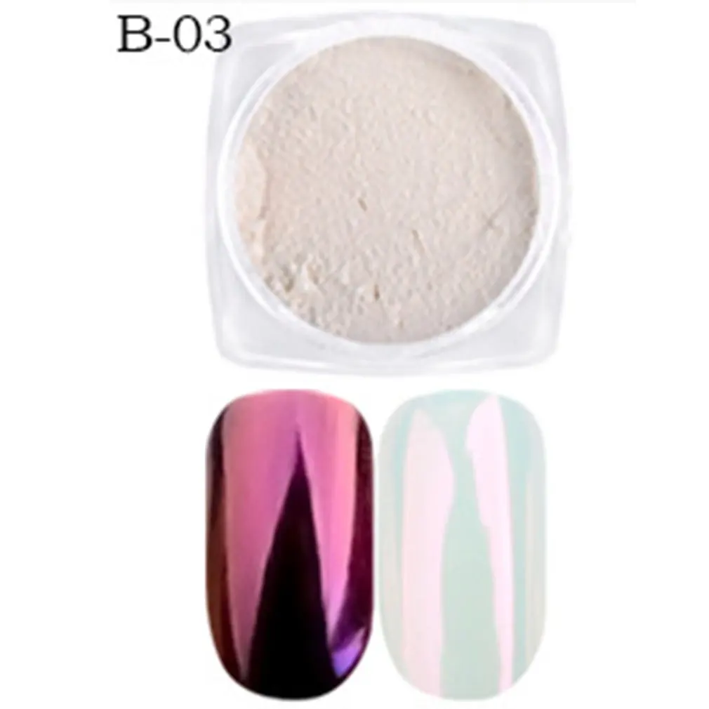 

Nail Art Shell Powder Mirror Powder Rainbow Candy Color Discolored