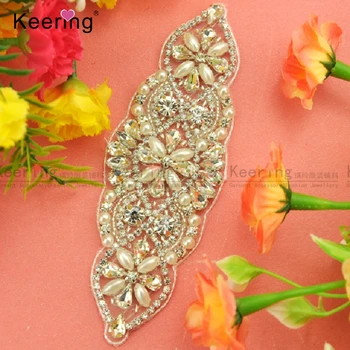 

High Quality Handmade Crystal Rhinestone Appliques For Garter WRA-491