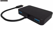 Thunderbolt 3 USB3.1 Type-c to HDMI 4K Ethnernet RJ45 1000Mbps USB-C PD 2xUSB3.0 Hub Dock Cable Adapter for Macbook Pro Dell xps
