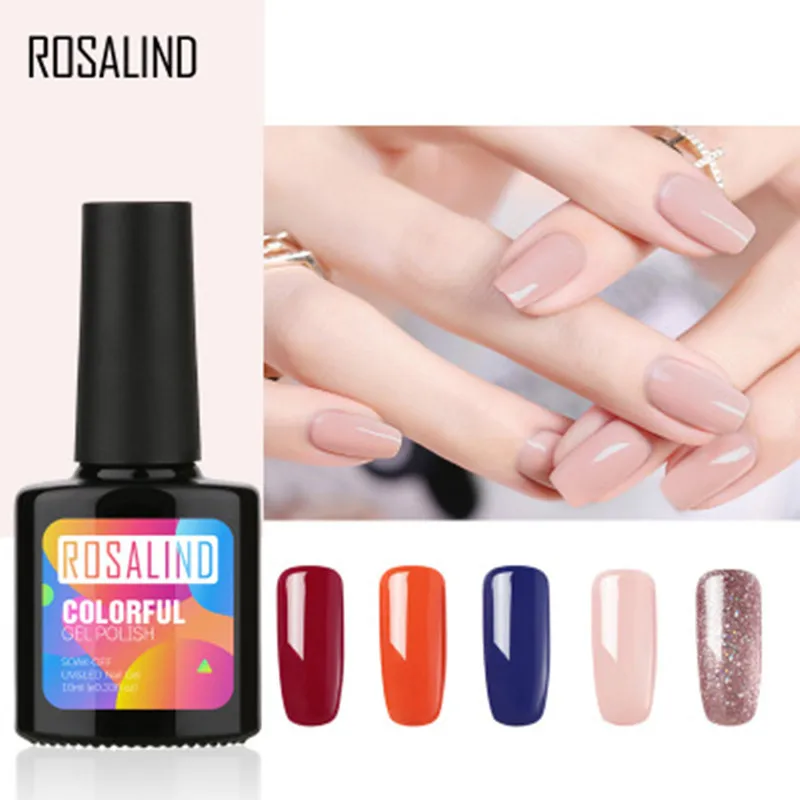 

Rosalind Brand Professional Beauty Nail Art 60 Colors Long Lasting UV&LED Nail Gel Varnish Lacquer Colorful 10ML Gel Nail Polish