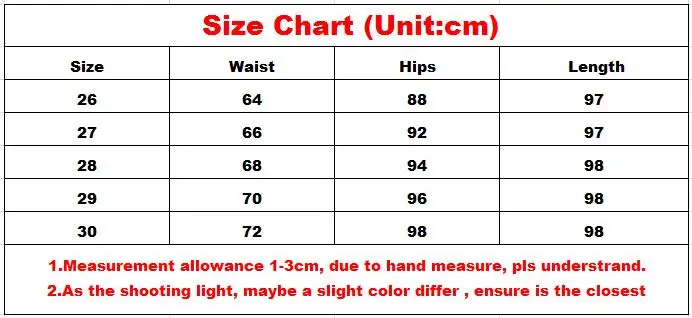JEANS SIZE