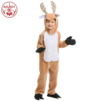 

Boys Cosplay Baby Halloween Deer Costume Christmas Party Animal reindeer Children Jumpsuit Halloween Costume For Kids