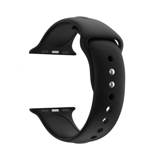 Ремешок EIMO для Apple Watch Band 44 мм 4 Iwatch band 42 мм 38 мм 40 мм спортивный силиконовый браслет на запястье ремешок для часов аксессуары - Цвет ремешка: black