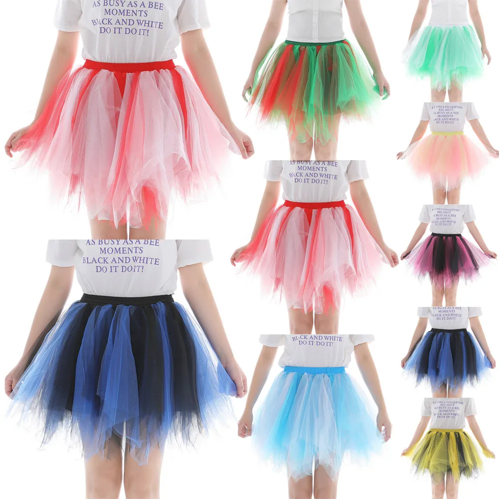 Высокое качество модные юбки для женщин befree adulto плиссированные газовые цвета короткая юбка-пачка для взрослых Одежда для танцев jh0326