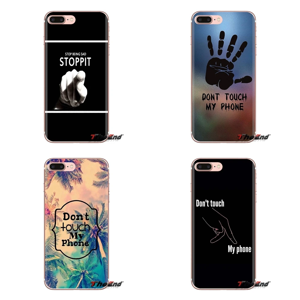 

For Samsung Galaxy S3 S4 S5 Mini S6 S7 Edge S8 S9 S10 Plus Note 3 4 5 8 9 Soft Transparent Cover lock screen dont touch my Phone