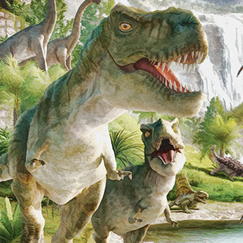 Пользовательские Плакат фото обои Юрского Dinosaur World 3D Настенная Обои Для Спальня стены Papel де Parede 3D