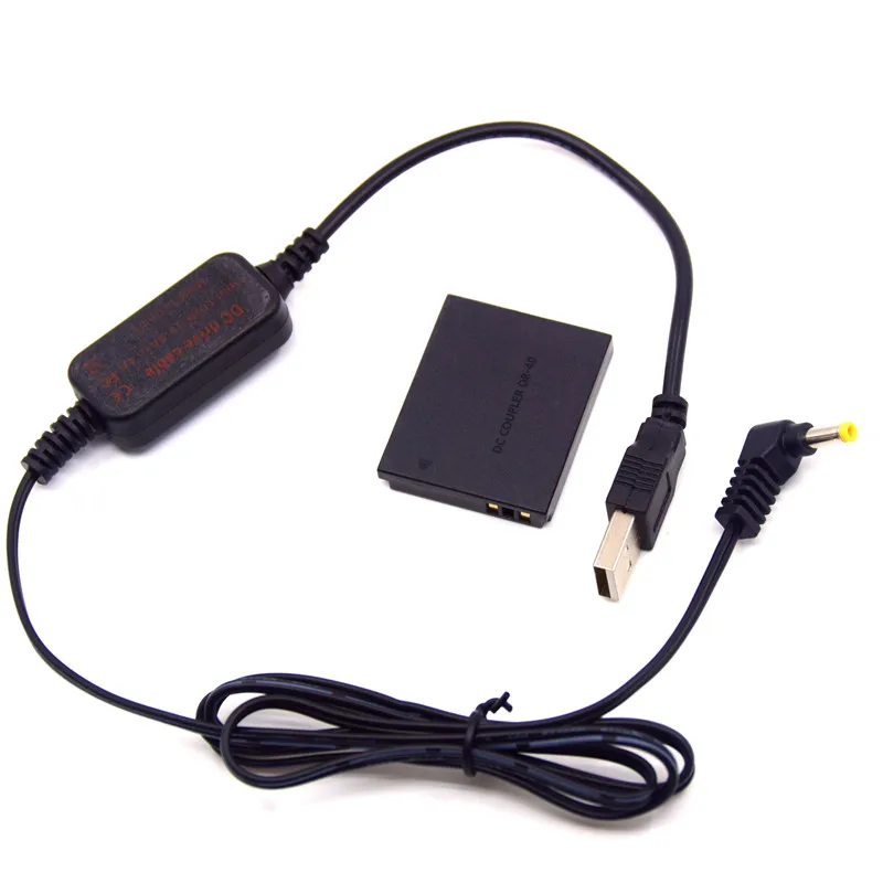 USB кабель для зарядки 5 В зарядное устройство Canon S90 S95 SX530 SX600 SX610 SX700 SX710 DR 40 DC муфта
