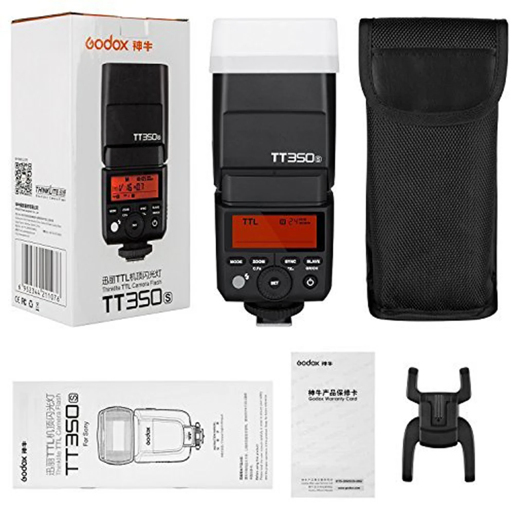 Godox TT350 Вспышка 1/8000s GN36 2,4G Беспроводная ttl HSS мини Вспышка Speedlite XPro X1T для Canon Nikon sony Fuji Olympus DSLR камера