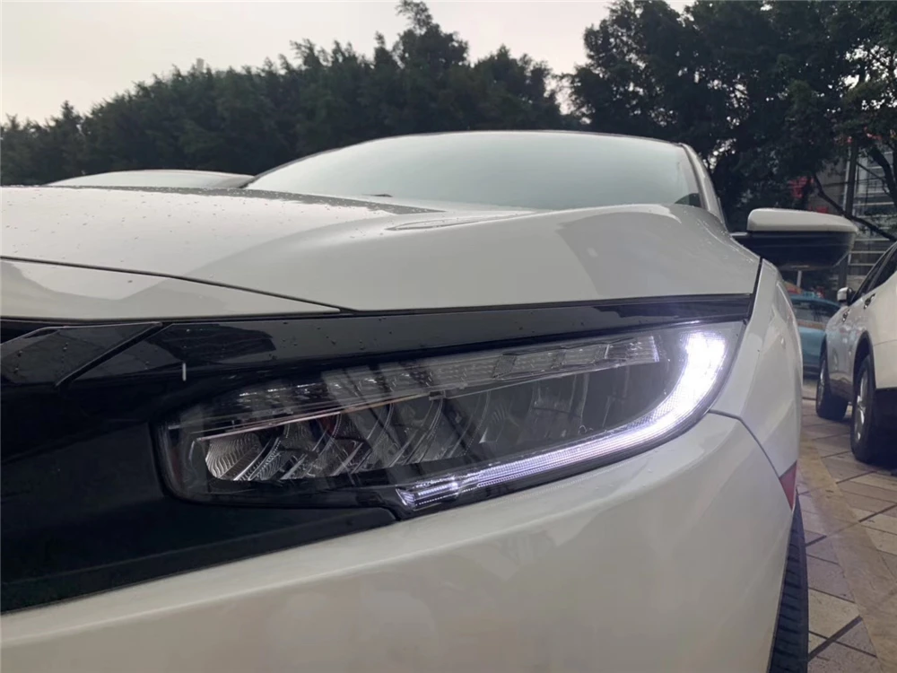 Стайлинга автомобилей головной светильник для Honda Civic 10th 2016 2017 2018 HID светодиодный s
