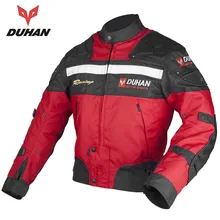 DUHAN Motorcycle racing jackets Body Armor Protective Moto Jacket Motocross Off-Road Dirt Bike Riding Windproof Jaqueta Clothing