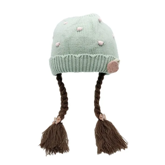 Winter Hats Girls Lovely Baby Hat Newborn Knitted Beanie Cap Kids Hats