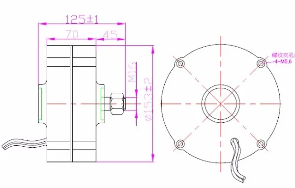 Factory price 300w wind turbine/permanent magnet generator made in China 