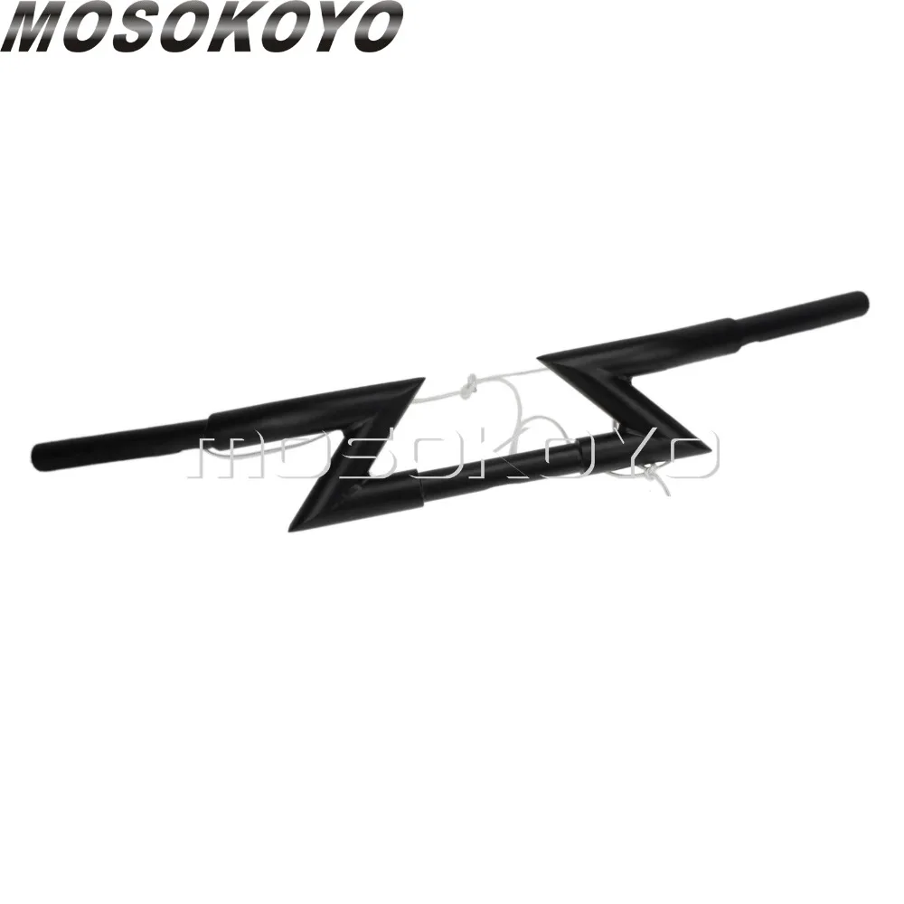 Руль Z Bar матовый черный 1 дюйм для Harley Sportster Touring Honda VTX Shadow универсальный 25 мм