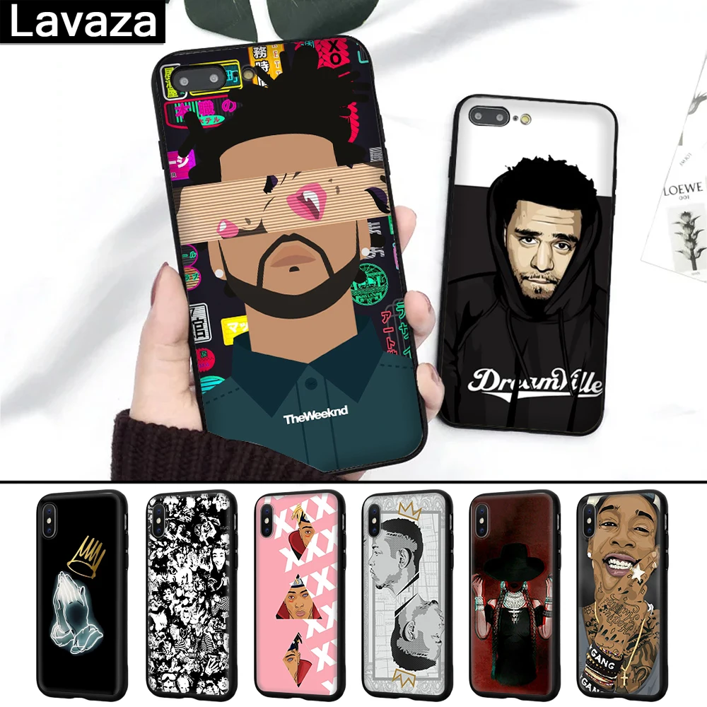 

Lavaza Rapper Music Records Colorful Famous Silicone Case for iPhone 5 5S 6 6S 7 8 Plus X XR XS Max