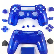 Замена Полный набор Прозрачный передний задний корпус Оболочка Чехол костюм для Playstation 4 PS4 Геймпад контроллер