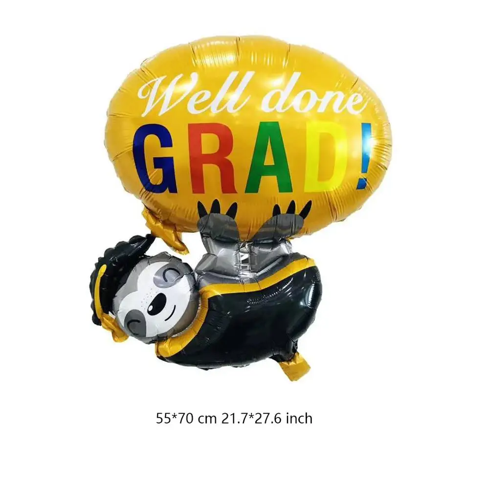 Выпускной подарок поздравления выпускник фольга гелиевые воздушные шары мальчишник Выпускной шляпа вечерние украшения воздушный шар - Цвет: Bear