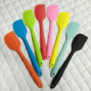 

100PCS Baking ToolsFor Cakes Double scraper Silicone Spatula Spoon Cookie Spatulas Pastry Scraper Mixer Buttter Ice Cream Scoop