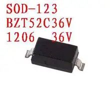 100 шт. SOD-123 стабилитрон BZT52C47V BZT52C43V BZT52C39V BZT52C36V BZT52C33V BZT52C30V BZT52C27V BZT52C24V BZT52C22V