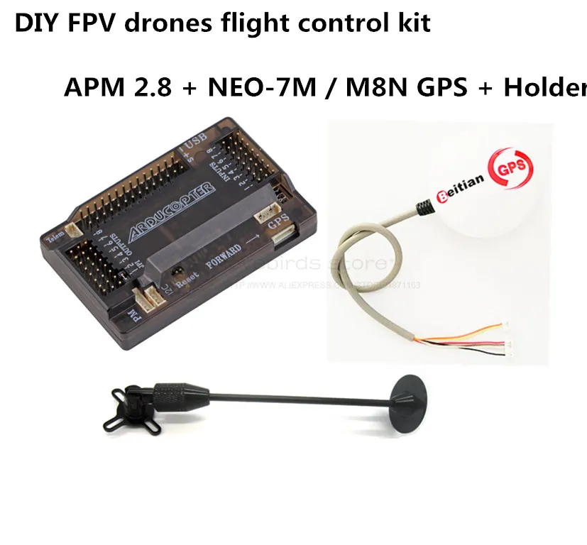 

DIY FPV drone flight control kit APM 2.8 flight control + Beitian NEO-7M / NEO-M8N GPS + holder kit for quadcopter / hexacopter