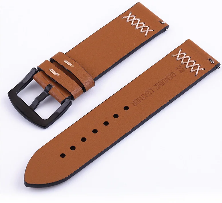 Для gear S3 Frontier ремешок для samsung Galaxy Watch 46 мм ремешок 22 мм кожаный браслет huawei watch GT ремешок Amazfit stratos S 3