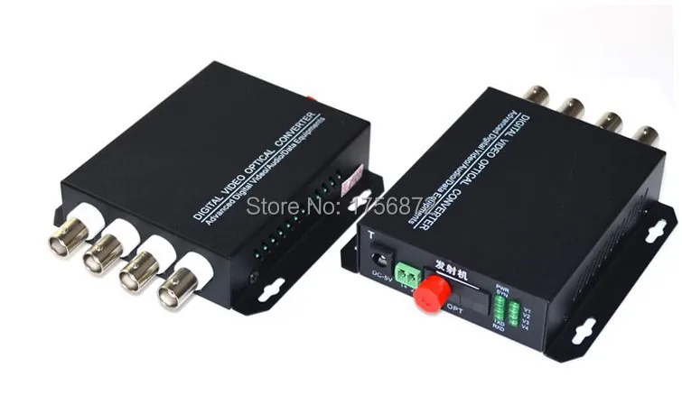 

4 Channel Video Optical Converter 4V Fiber Optic Video Optical Transmitter & Receiver 4CH 1 Pair 2 Pieces/lot